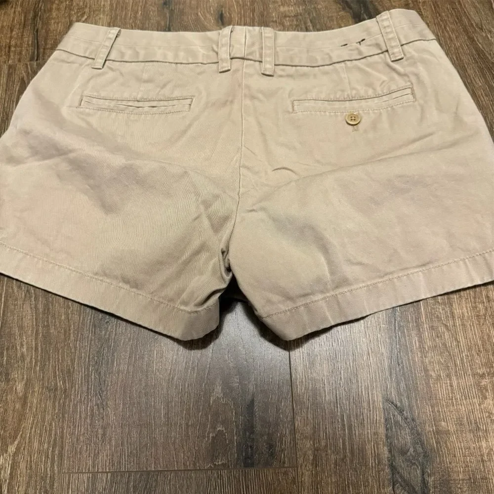 J.Crew Tan Khaki 3” Chino Shorts Size 12